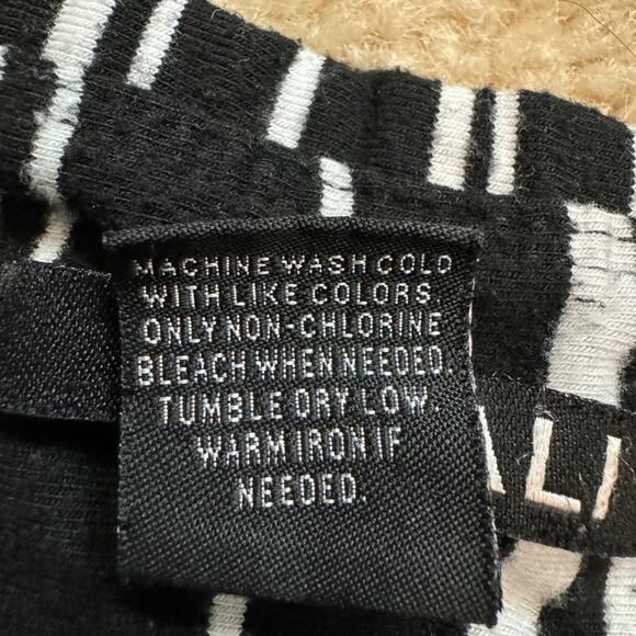 Womens Striped Maxi Skirt XL Black White Stripe Y2K Mall Goth Witchy Stretchy - Picture 5 of 5